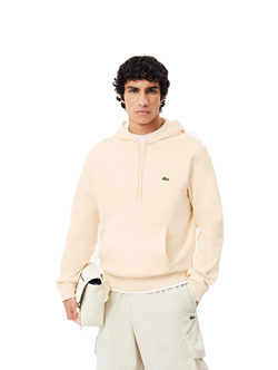 Felpa con cappuccio in pile Panna SH9623-XFJ